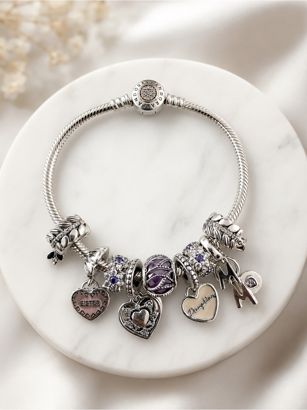 ✨ Pandora Charm Bracelet – Sterling Silver 925 ✨